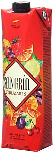  Полусухое Вино Винный напиток Cruzares Sangria Tetra Prism 1 л