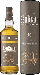 Виски BenRiach 10 Years Old 0.7 л в подарочной упаковке