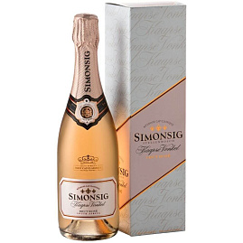 Игристое вино Simonsig Kaapse Vonkel Brut Rose 0.75 л Gift Box