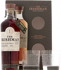Виски The Irishman The Harvest 0.7 л Gift Box Set 2 Glasses