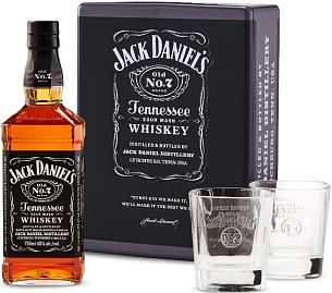 Виски Jack Daniel's 2 Glasses 0.7 л Gift Box