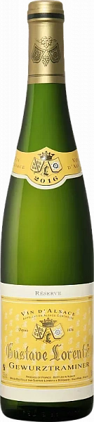 Вино Gewurztraminer Reserve Alsace Gustave Lorentz 2020 г. 0.75 л