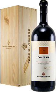 Красное Сухое Вино Poggio al Tesoro Sondraia Bolgheri Superiore 2018 г. 1.5 л Gift Box