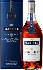 Коньяк Martell Cordon Bleu 0.7 л в подарочной упаковке