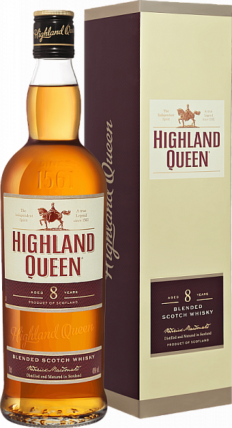 Виски Highland Queen 8 Years Old Blended Scotch 0.7 л Gift Box