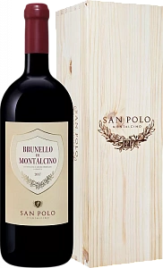 Красное Сухое Вино Brunello di Montalcino DOCG San Polo 2018 г. 1.5 л в подарочной упаковке