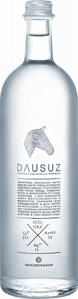Вода негазированная Dausuz Glass 0.85 л
