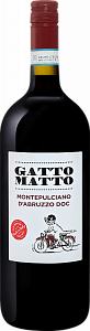 Красное Сухое Вино Gatto Matto Montepulciano d'Abruzzo DOC 2018 г. 1.5 л