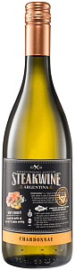 Белое Полусухое Вино Steakwine Chardonnay Black Label 0.75 л