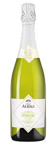 Белое Брют Игристое вино безалкогольное Vina Albali White 0.75 л