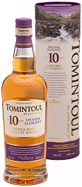 Виски Tomintoul Speyside Glenlivet Single Malt Scotch 10 Years Old 0.7 л Gift Box