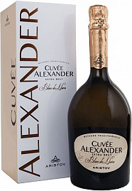 Игристое вино Aristov Cuvee Alexander Blanc de Noirs Extra Brut 0.75 л Gift Box
