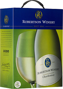 Белое Сухое Вино Robertson Winery Chardonnay 2021 г. 3 л Gift Box