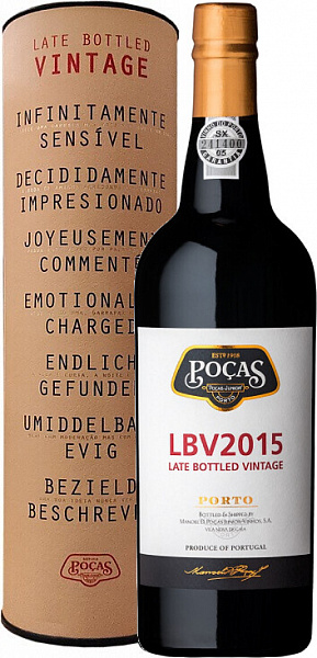 Портвейн Pocas Porto LBV (Late Bottled Vintage) 2015 0.75 л Gift Box