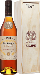 Арманьяк Armagnac Sempe Millesime 1988 г. 0.7 л Gift Box