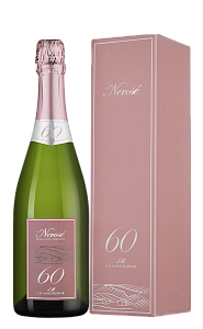 Розовое Экстра брют Игристое вино Nerose 60 La Madeleine 0.75 л в подарочной упаковке