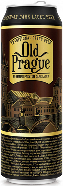 Пиво Old Prague Bohemian Premium Dark Lager Can 0.5 л