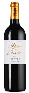 Красное Сухое Вино Chateau des Graves Rouge 2016 г. 0.75 л