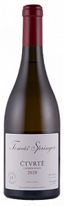 Белое Сухое Вино Chardonnay Ctvrte 2020 г. 0.75 л