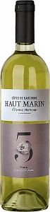 Белое Сухое Вино Haut Marin Perle Sauvignon Blanc Cotes de Gascogne IGT Familles Jegerlehner 0.75 л