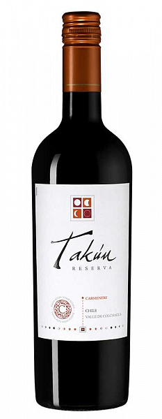 Вино Takun Chardonnay Reserva 2020 г. 0.75 л