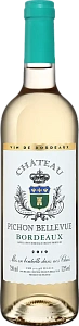 Белое Сухое Вино Chateau Pichon Bellevue Bordeaux Blanc 2021 г. 0.75 л
