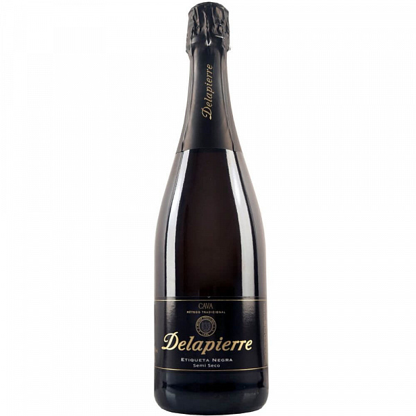 Игристое вино Cava Delapierre Etiqueta Negra Semi Seco 0.75 л