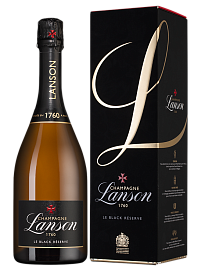 Шампанское Lanson Le Black Reserve Brut 0.75 л Gift Box