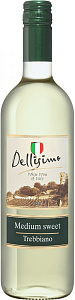 Белое Полусладкое Вино Cevico Dellisimo Trebbiano Medium Sweet 0.75 л