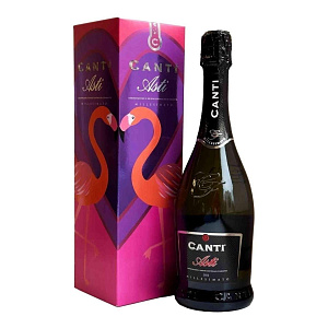 Белое Сладкое Игристое вино Canti Asti 0.75 л в подарочной упаковке