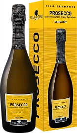 Игристое вино Prosecco DOC Spumante Extra Dry Villa degli Olmi 0.75 л в подарочной упаковке