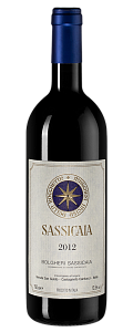 Красное Сухое Вино Sassicaia 2012 г. 0.75 л