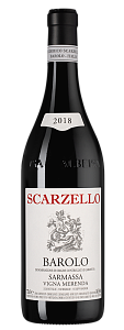Красное Сухое Вино Barolo Sarmassa Vigna Merenda Scarzello 2018 г. 0.75 л