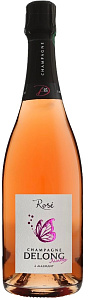 Розовое Экстра брют Шампанское Delong Marlene Cuvee Rose Champagne AOC 0.75 л