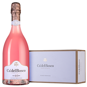 Розовое Экстра брют Игристое вино Franciacorta Cuvee Prestige Brut Rose 0.75 л Gift Box