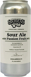 Пиво Salden's Sour Ale with Passion Fruit pulp Can 0.5 л