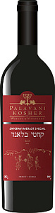 Красное Сухое Вино Palavani Saperavi Merlot Special Kosher 0.75 л