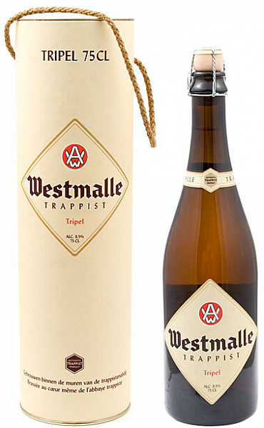 Пиво Westmalle Trappist Tripel Glass 0.75 л Gift Box