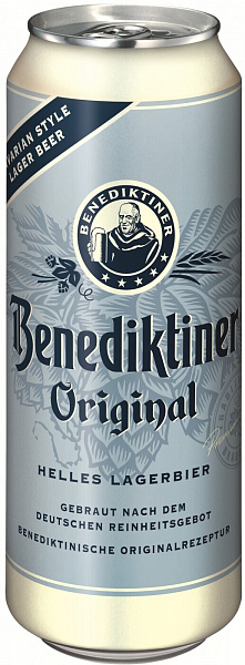 Пиво Benediktiner Original Hell Can 0.5 л
