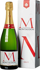 Белое Брют Игристое вино Montaudon Brut 0.75 л Gift Box