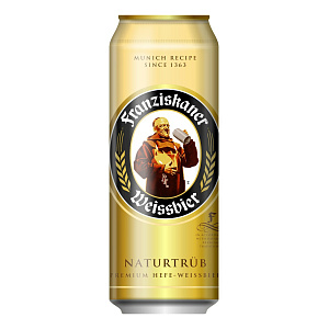 Пиво Franziskaner Premium Hefe-Weissbier Can 0.45 л