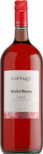 Розовое Сухое Вино Cornaro Merlot Rosato Veneto IGT 1.5 л
