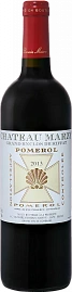 Вино Chateau Marzy Pomerol 2020 г. 0.75 л