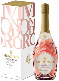 Игристое вино Mondoro Prosecco Rose 0.75 л Gift Box