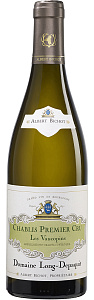 Белое Сухое Вино Chablis Premier Cru AOC Domaine Long-Depaquit Les Vaucopins 2018 г. 0.75 л