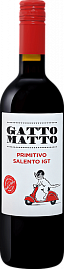 Вино Gatto Matto Primitivo 2018 г. 0.75 л