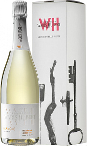 Белое Брют Шампанское Waris Hubert Blanche Avize Grand Cru Blanc de Blancs Champagne AOC 0.75 л в подарочной упаковке