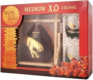 Коньяк Meukow XO 2 Glasses 0.7 л в подарочной упаковке