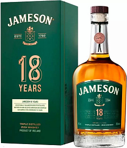 Виски Jameson 18 Years Old 0.7 л в подарочной упаковке