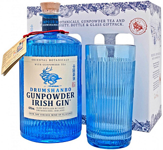 Джин Drumshanbo Gunpowder Irish Gin 0.5 л Gift Box Set 1 Glass